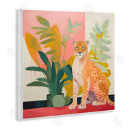 Walker Noble | Leopard Sitting with Plants