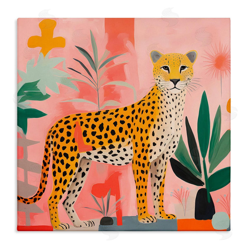 Walker Noble | Standing Leopard and Plants