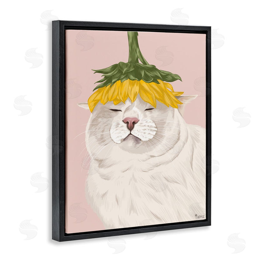 Tara Royle | Cat with Daisy on Head