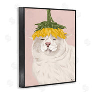 Tara Royle | Cat with Daisy on Head