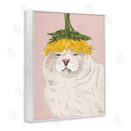 Tara Royle | Cat with Daisy on Head