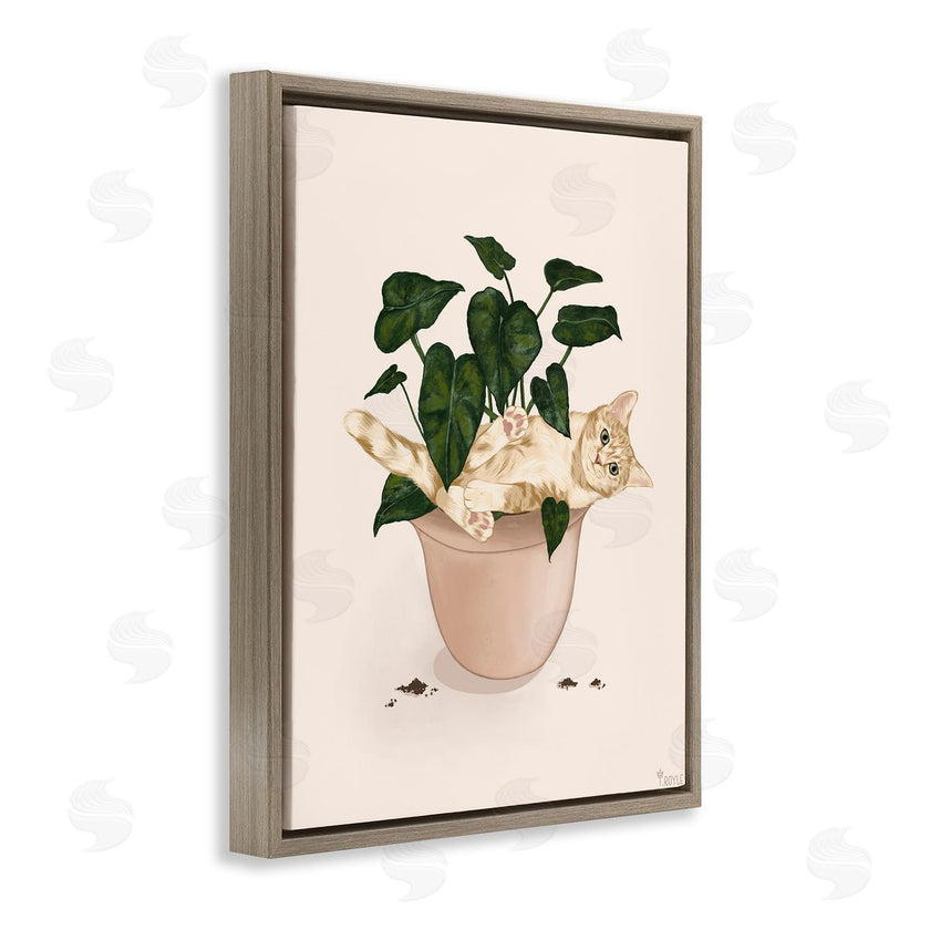 Tara Royle | Funny Cat in House Plant