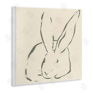 June Erica Vess | Minimal Bunny Outline