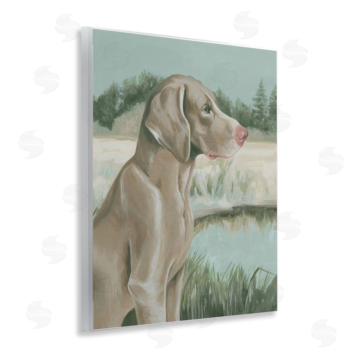 Labrador Lake Landscape Wood Plaque Wall Art, Home Decor by Grace Popp