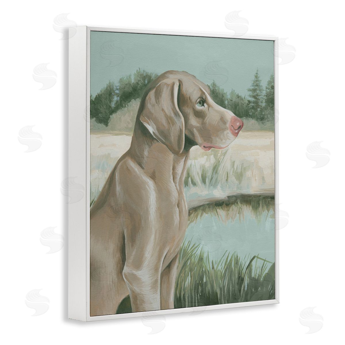 Labrador Lake Landscape White Frame Print Wall Art, Home Decor by Grace Popp