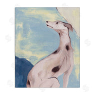 Melissa Wang | Greyhound on Blue