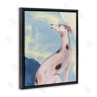 Melissa Wang | Greyhound on Blue