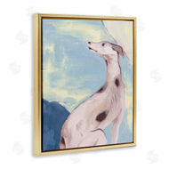 Melissa Wang | Greyhound on Blue