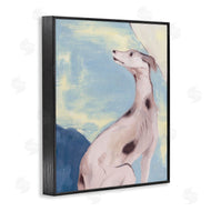 Melissa Wang | Greyhound on Blue