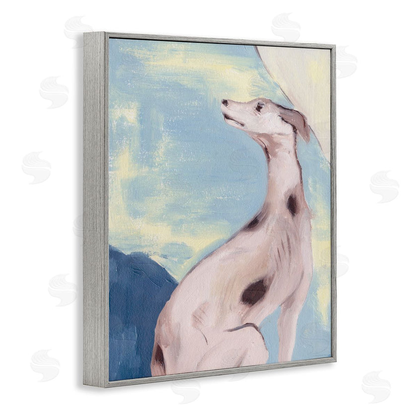 Melissa Wang | Greyhound on Blue