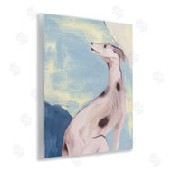 Melissa Wang | Greyhound on Blue