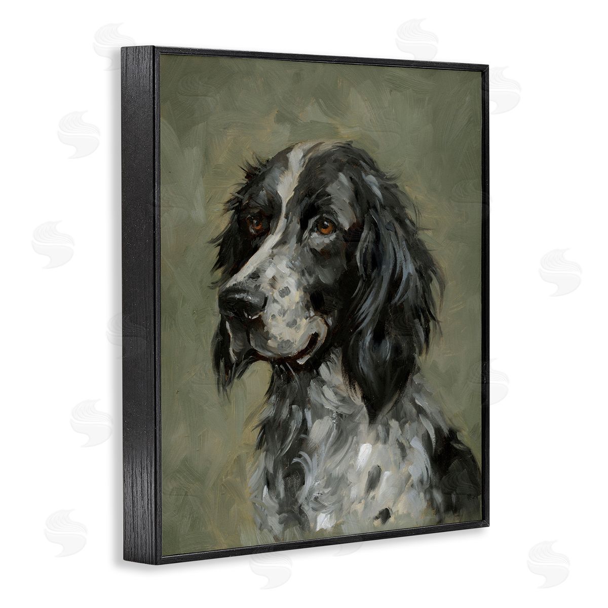 Cocker Spaniel Portrait Black Frame Print Wall Art, Home Decor by Victoria Barnes