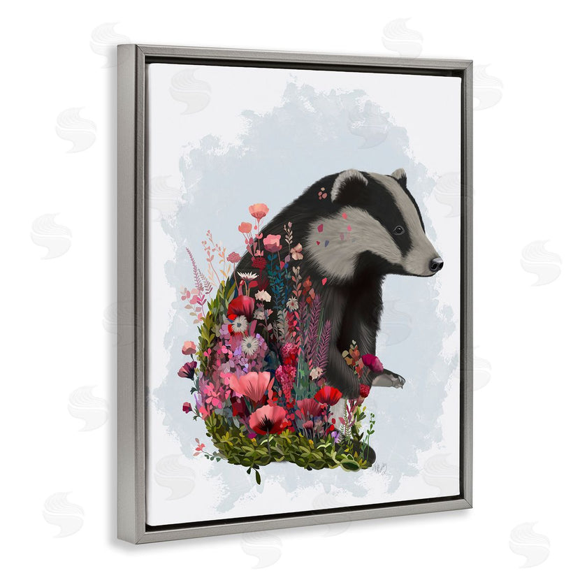 Fab Funky | Badger with Garden Blooms