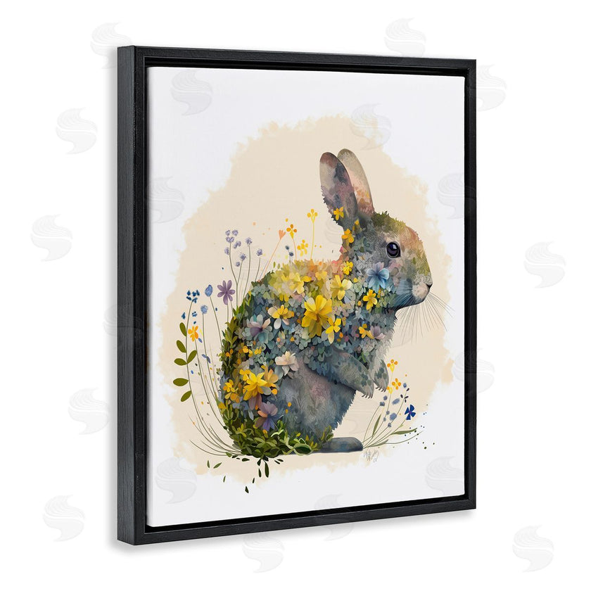 Fab Funky | Rabbit with Buttercup Flowers
