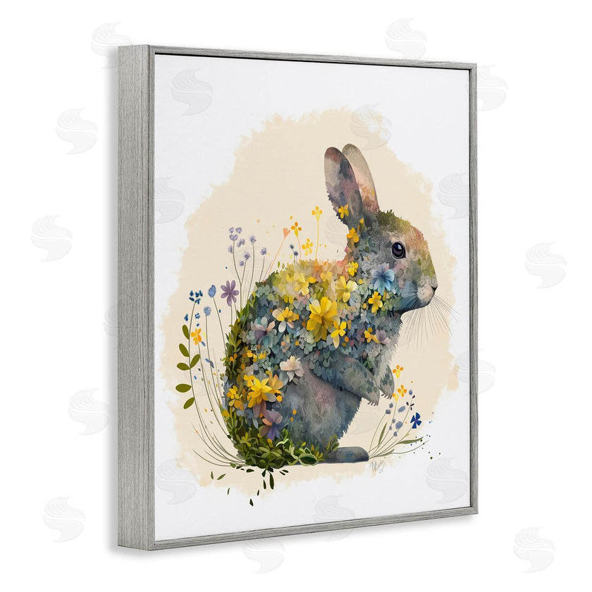 Fab Funky | Rabbit with Buttercup Flowers