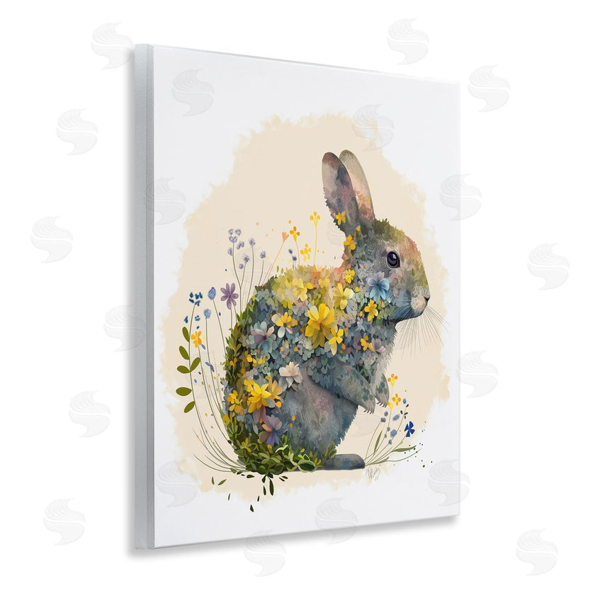 Fab Funky | Rabbit with Buttercup Flowers