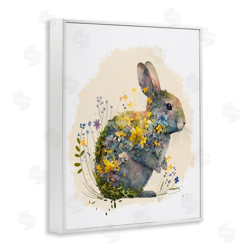 Fab Funky | Rabbit with Buttercup Flowers