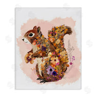 Fab Funky | Wildflower Patterned Squirrel