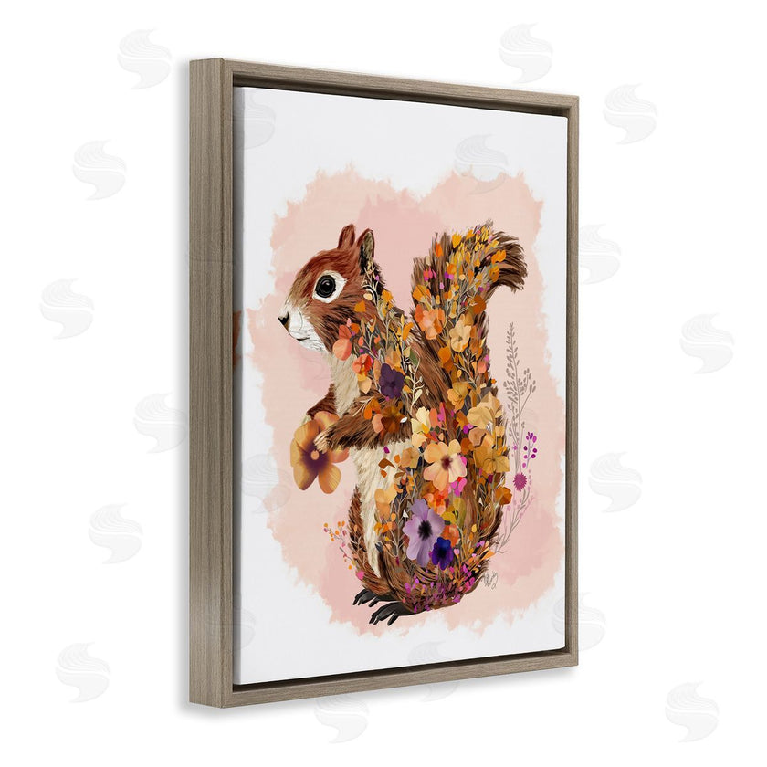 Fab Funky | Wildflower Patterned Squirrel