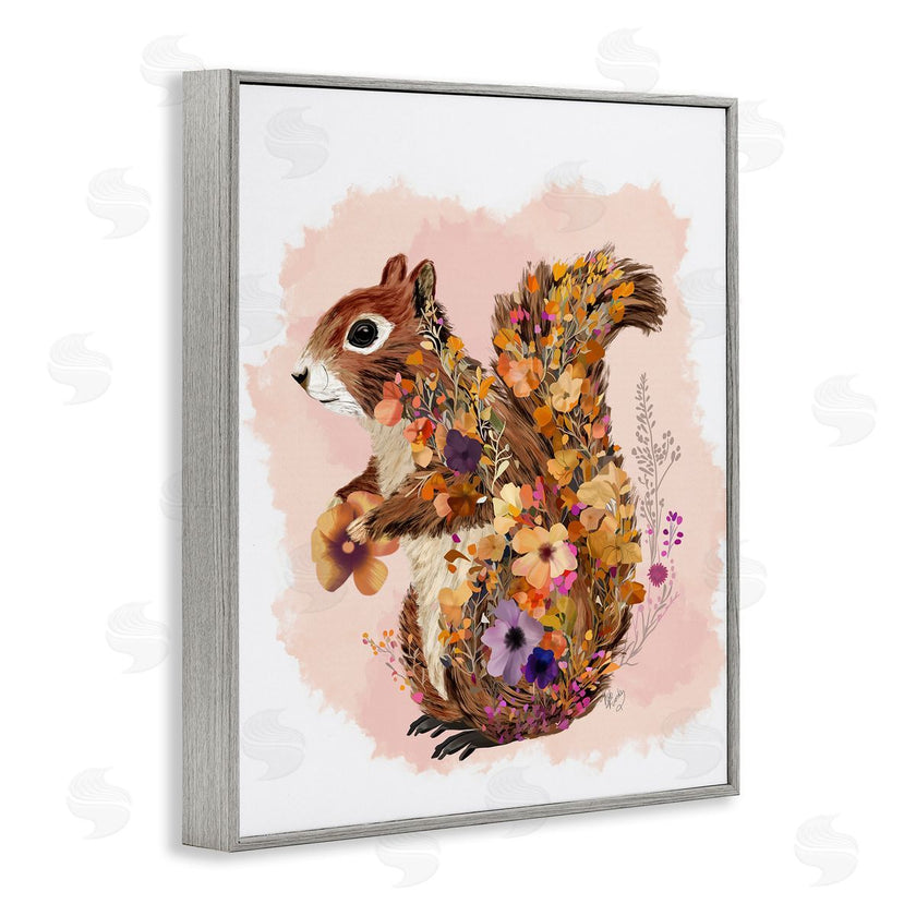 Fab Funky | Wildflower Patterned Squirrel