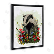 Fab Funky | Badger with Poppy Blossoms