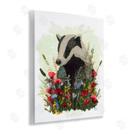 Fab Funky | Badger with Poppy Blossoms