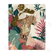 Fab Funky | Cheetah Tropical Leaf Pattern