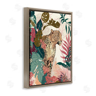 Fab Funky | Cheetah Tropical Leaf Pattern