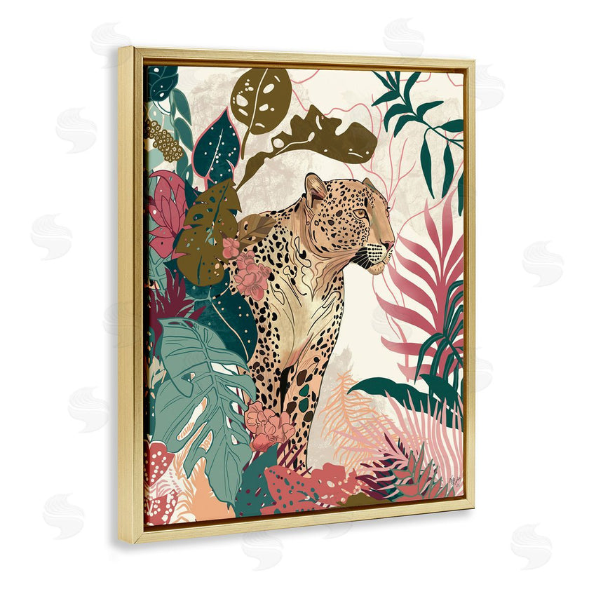 Fab Funky | Cheetah Tropical Leaf Pattern