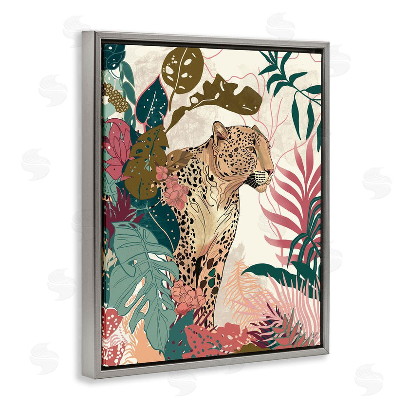 Fab Funky | Cheetah Tropical Leaf Pattern