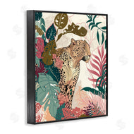 Fab Funky | Cheetah Tropical Leaf Pattern