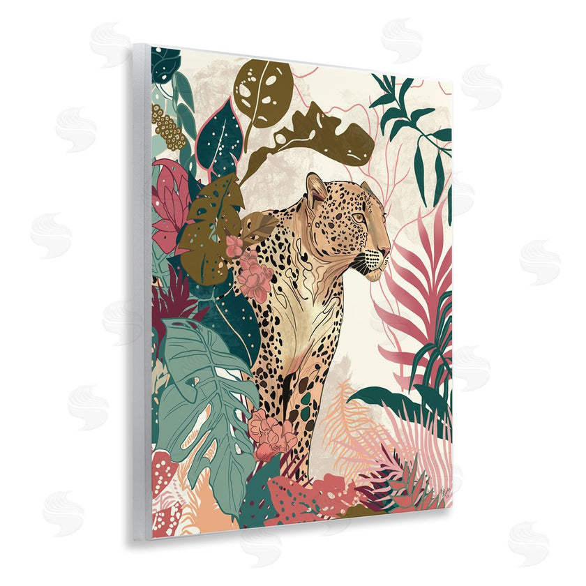 Fab Funky | Cheetah Tropical Leaf Pattern