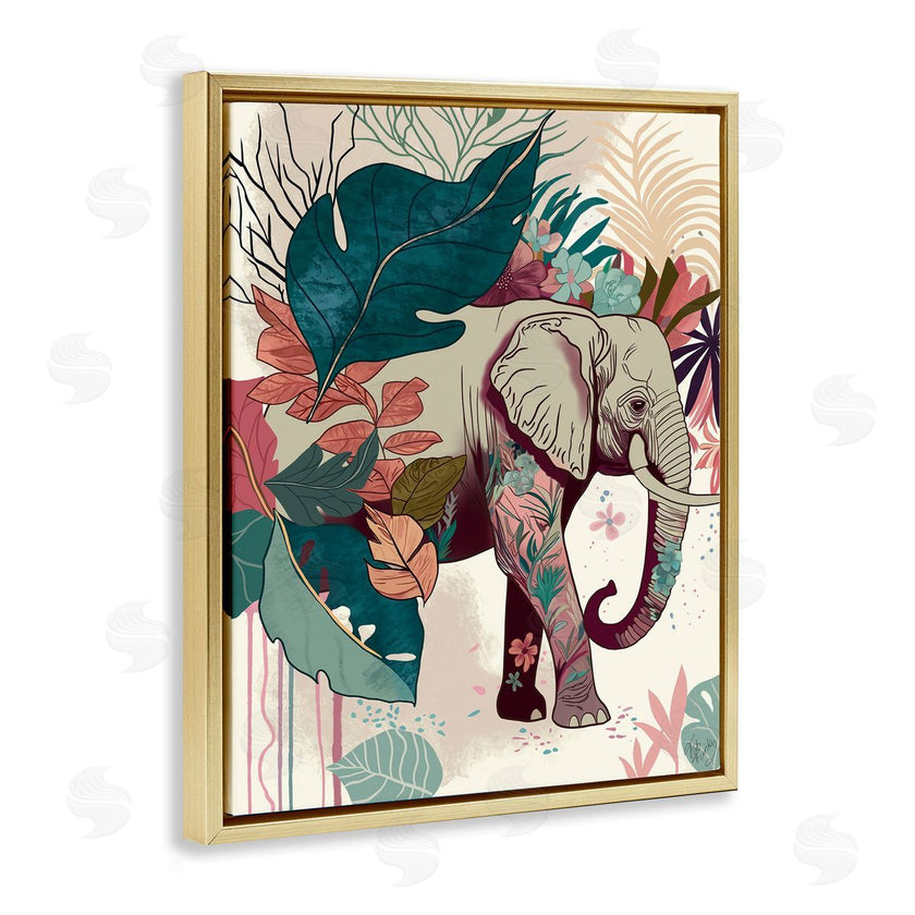 Fab Funky | Elephant and Tropical Leaves