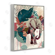 Fab Funky | Elephant and Tropical Leaves