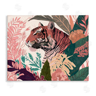 Fab Funky | Tiger Peeking from Leaves