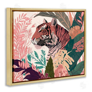 Fab Funky | Tiger Peeking from Leaves