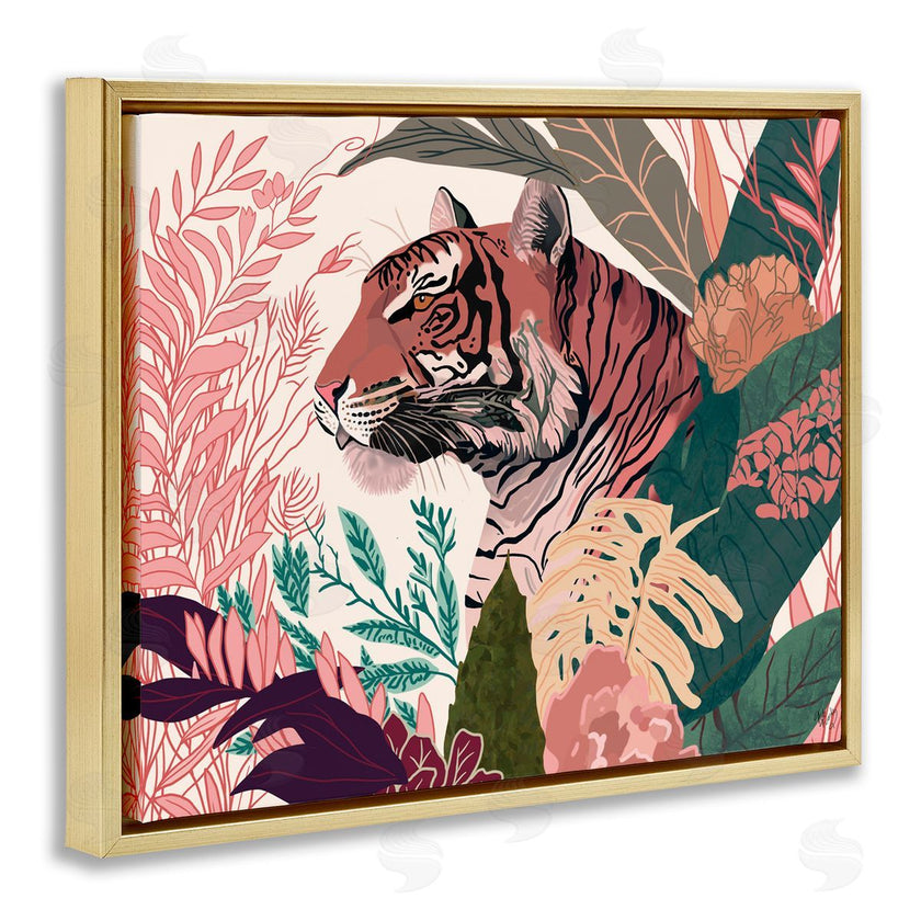 Fab Funky | Tiger Peeking from Leaves