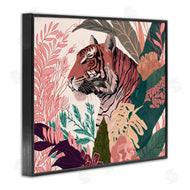 Fab Funky | Tiger Peeking from Leaves