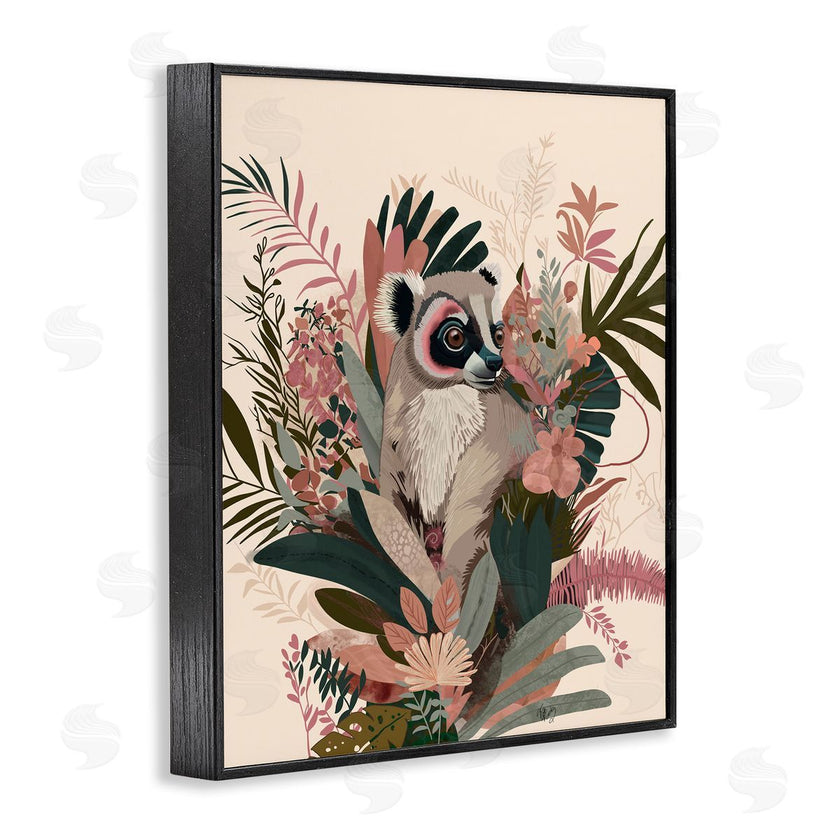 Fab Funky | Lemur with Hibiscus Plants