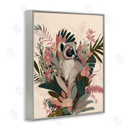 Fab Funky | Lemur with Hibiscus Plants