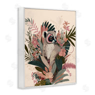 Fab Funky | Lemur with Hibiscus Plants