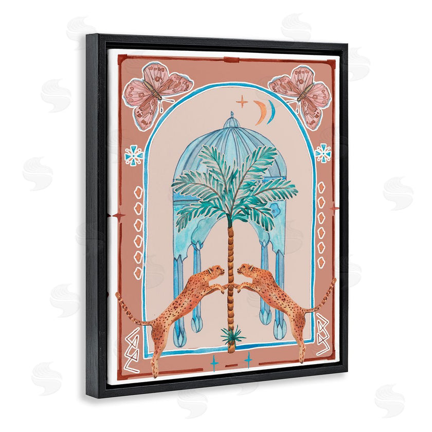 Melissa Wang | Traditional Leopards and Palm Tree