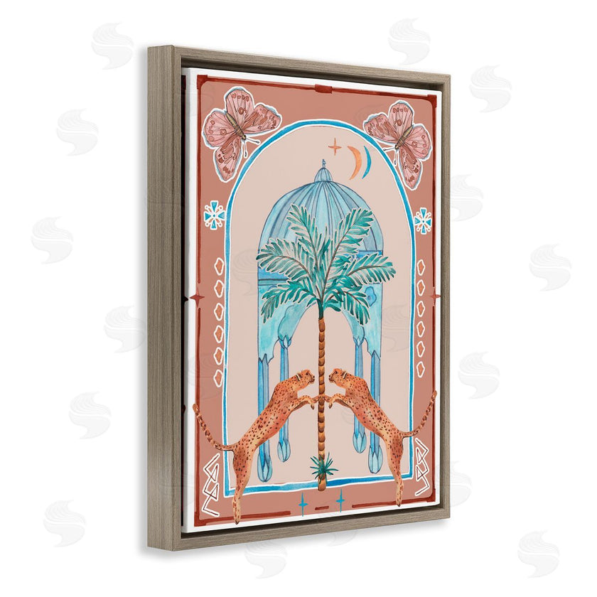 Melissa Wang | Traditional Leopards and Palm Tree