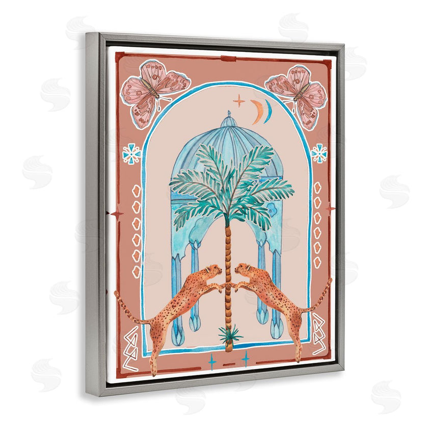 Melissa Wang | Traditional Leopards and Palm Tree