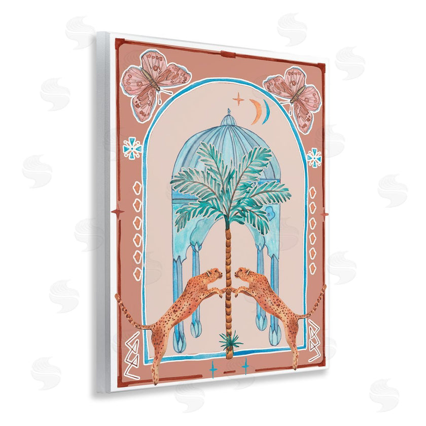 Melissa Wang | Traditional Leopards and Palm Tree