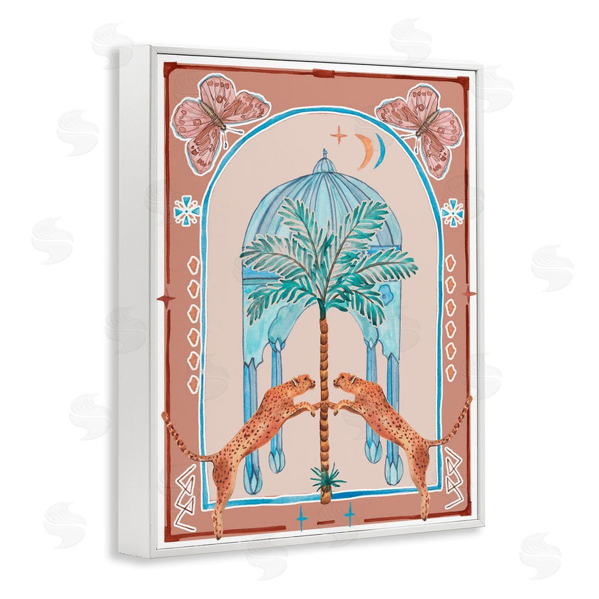 Melissa Wang | Traditional Leopards and Palm Tree