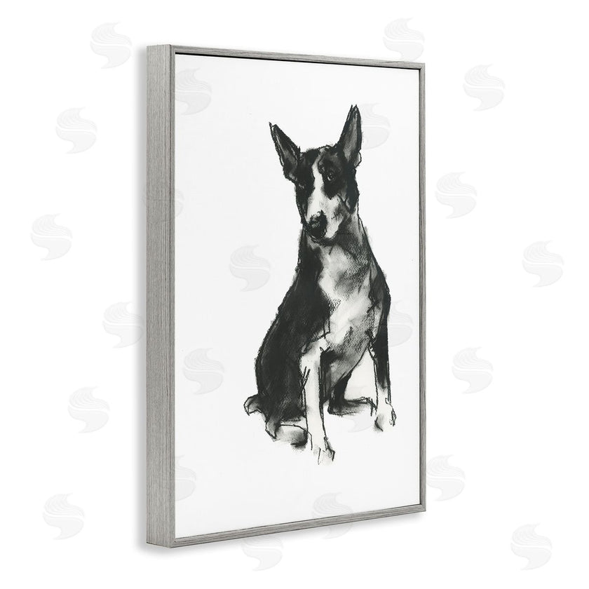 Cartissi  | Charcoal Dog Drawing