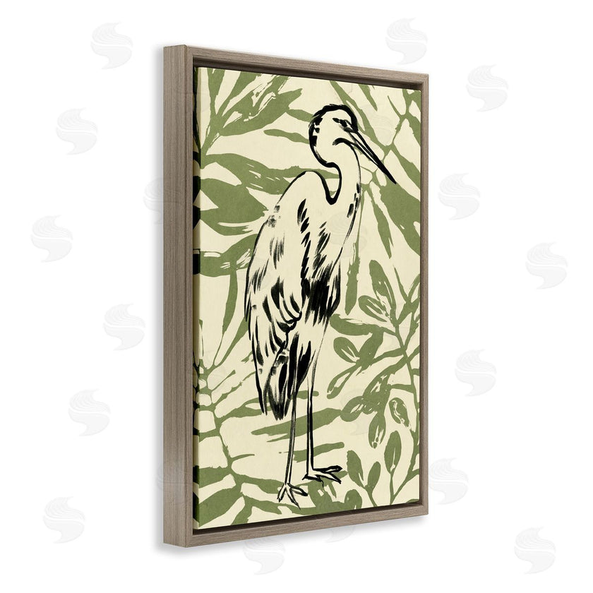 June Erica Vess | Heron and Leaf Pattern