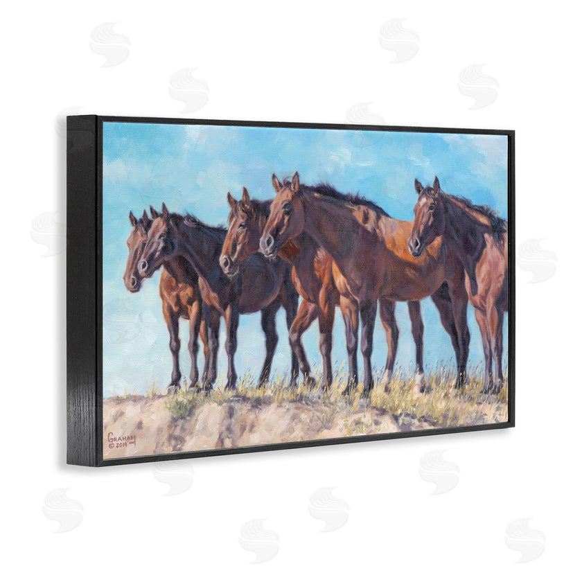David Graham | Horse Herd Overlooking Desert