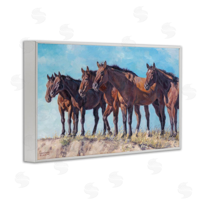 David Graham | Horse Herd Overlooking Desert